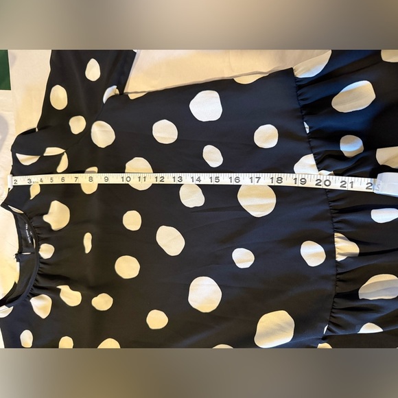 A New Day Black & White Polka Dot Tiered Mini Dress – XS - NWOT - Picture 11 of 14